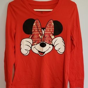 Disney Sparkly Minnie Mouse Shirt Size XS